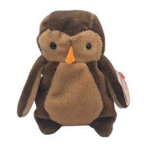 1995 Ty Beanie Baby "Hoot" Retired Owl BB15